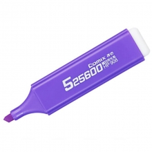 齐心（Comix）HP908 持久醒目荧光笔/颜色笔/标记笔 紫色 10支装