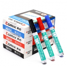 齐心（Comix）WB701 易擦白板笔/水性白板笔 2.8mm 红色 12支装