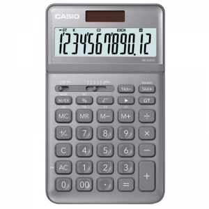 卡西欧（CASIO）JW-200SC-GY stylish时尚摇头式计算器 12位 铂晶银