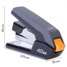 得力（deli）0371 省力型订书机/订书器 40页 适用书针24/6、26/6、24/8 颜色随机