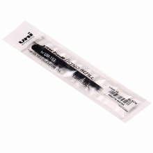 三菱（UNI）UMR-10 啫喱笔替芯/签字笔芯/中性笔芯 1.0mm（适用UM-153）黑色 12支装