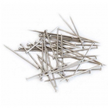 得力（deli）0016 纸盒装2#镀镍大头针 25mm 50克/盒 10盒装