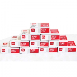 得力（deli）0016 纸盒装2#镀镍大头针 25mm 50克/盒 10盒装