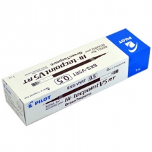 百乐（PILOT）BXS-V5RT 按动针管笔芯（适用BXRT-V5/BX-GR5）0.5mm 蓝色 12支装