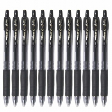 百乐（PILOT）BL-G2-10 按动中性笔/G-2啫喱笔/签字笔（替芯BLS-G2-10）1.0mm 黑色 12支装