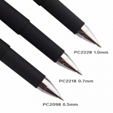 宝克（BAOKE）PC2098 大容量中性笔/磨砂杆商务签名笔（替芯PS2190）0.5mm 12支/盒 黑色