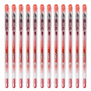 东亚（DONG-A）3-Zero 针嘴中性笔/财务极细签字笔 0.38mm 红色 12支/盒