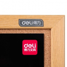 得力（deli）8765 软木留言板/软木板/照片墙/图钉板 90*120cm