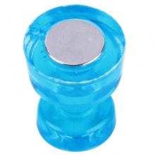 得力（deli）7821 强磁力玻璃白板专用磁钉/磁粒 4个/卡 17mm