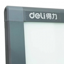 得力（deli）8738 支架式磁性钢化玻璃白板（H型架）90*120cm