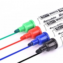 白雪（snowhite）WB-558 圆头白板笔/可擦笔 10支/盒 黑色