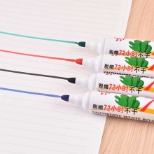 白雪（snowhite）WB-72H 圆头白板笔/可擦笔 10支/盒 蓝色