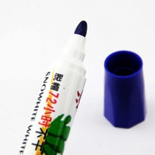 白雪（snowhite）WB-72H 圆头白板笔/可擦笔 10支/盒 蓝色