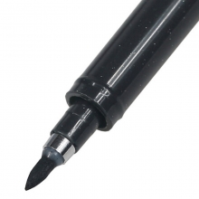 白雪（snowhite）PM-138M 软笔/秀逸笔/书法笔/直液式毛笔/秀丽笔 中楷 黑色 1支装