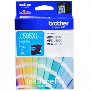 兄弟（brother）LC595XL C 高容青色墨盒（适用机型兄弟MFC-J2510 MFC-J3520 MFC-J3720）