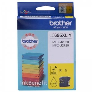 兄弟（brother）LC695XL Y 黄色墨盒（适用于兄弟MFC-J2720 MFC-J2320）