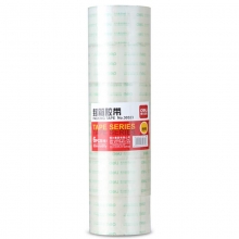 得力（deli）30323 透明封箱胶带/宽胶带 60mm*60y*50um（54.9m/卷） 6卷/筒