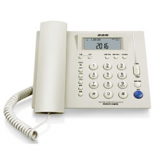 步步高（BBK）HCD113 欧式固定电话机座机 一键存拨/免电池/vip号码 白色
