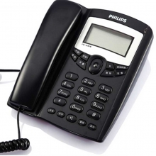 飞利浦（PHILIPS）TD-2816 有绳电话机 双接口/磨砂质感/免提/家用/商务办公电话机/座机 （蓝色）