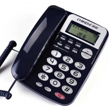 中诺（CHINO-E）C168 家用电话机/座机 一键重拨/来电显示 蓝色