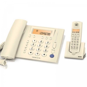 步步高（BBK）W263 一拖一数字无绳固定电话机/子母机 内部对讲/三方通话 玉白色