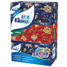 舒洁（Kleenex）2312-03 经典丝滑系列盒装面巾纸/抽纸 200抽 3盒/提