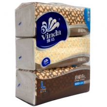 维达（Vinda）V2078 倍韧面巾纸/软包装抽纸 二层200抽*3包*16提/箱