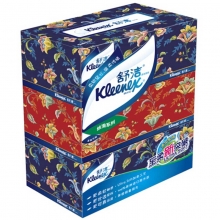 舒洁（Kleenex）2312-03 经典丝滑系列盒装面巾纸/抽纸 200抽 3盒/提