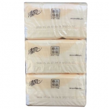 清风（APP）BR38SC 原木纯品系列面巾纸/抽纸/软抽纸巾（小）206*136mm 2层*200抽*3包/提