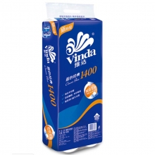 维达（Vinda）V4069 蓝色经典卫生卷纸 140克*10卷*6提/包