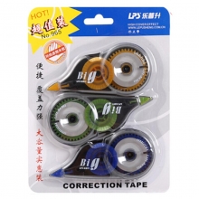 乐普升（LPS）965 超大容量实惠装修正带/涂改带 5mm*12m*3只/卡 （24卡/盒）