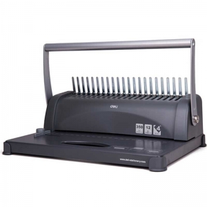 得力（deli）3871 梳式装订机/夹条/胶圈装订机 12张/次