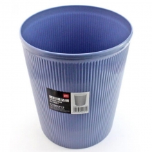 得力（deli）9581 圆形清洁桶/垃圾桶（高27.5cm*直径21.5cm）蓝色 适用45*50cm垃圾袋