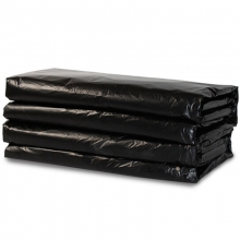 国产 平口中号加厚垃圾袋 50cm*60cm 黑色（加厚型）100只/包