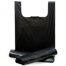 国产 塑料袋/垃圾袋/手提袋/背心袋 45*75cm（黑色）加厚型 50个/包