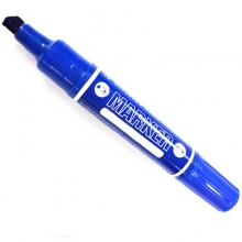 吉利发（JILIFA）GL-128 大双头油性记号笔 10支装 蓝色
