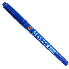 吉利发（JILIFA）GL-126 小双头油性记号笔 12支装 蓝色