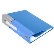 吉利发（JILIFA）GL100AB 标准轻便型资料册文件册A4插页文件夹资料夹 蓝色 A4 100页