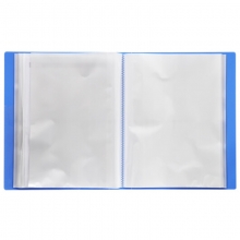 吉利发（JILIFA）GL80AB(带盒) 标准轻便型资料册文件册A4插页文件夹资料夹 蓝色 A4 80页 含外盒