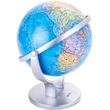 得力（deli）2174 商务万向地球仪摆 金属底座 Ф20cm 蓝色