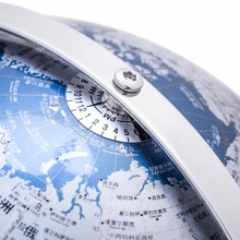 得力（deli）2162 万向双轴旋转世界地球仪 金属底座 直径25cm 蓝色