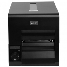 得力（deli）DL-230T 工业级热敏+热转印标签条码打印机 二维码不干胶打印机 108mm 黑色