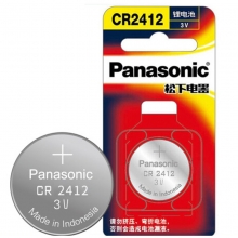 松下（Panasonic）CR2412 纽扣电池 3V钮扣电池 一粒装