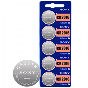 索尼（SONY）CR2016 纽扣电池 3V钮扣电池 五粒装