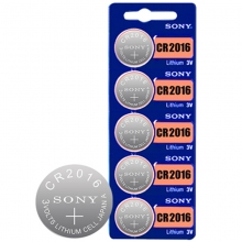 索尼（SONY）CR2016 纽扣电池 3V钮扣电池 五粒装