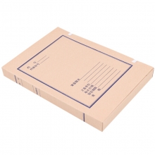 永硕（UOSO）6CM 无酸牛皮纸科技档案盒 纸质档案盒 A4带框 50个装