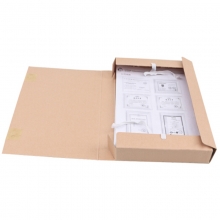 永硕（UOSO）6CM 无酸牛皮纸科技档案盒 纸质档案盒 A4带框 50个装