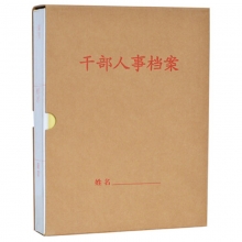 永硕（UOSO）4.5cm 纸质干部人事档案盒 A4新标准人事档案夹 纸质人事档案盒（三柱蛇簧夹）10个装