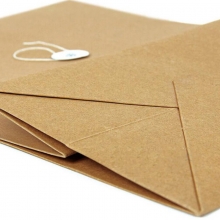 永硕（UOSO）200克 8cm A3牛皮纸档案袋资料袋绕绳袋（空白版）10只装