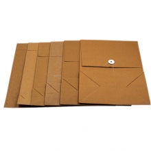 永硕（UOSO）250克 10cm A4牛皮纸档案袋资料袋绕绳袋 25只装